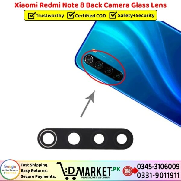 Xiaomi Redmi Note 8 Back Camera Glass Lens Price In Pakistan