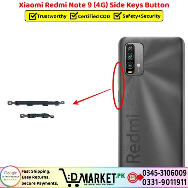 Xiaomi Redmi Note 9 4G Side Keys Button Price In Pakistan
