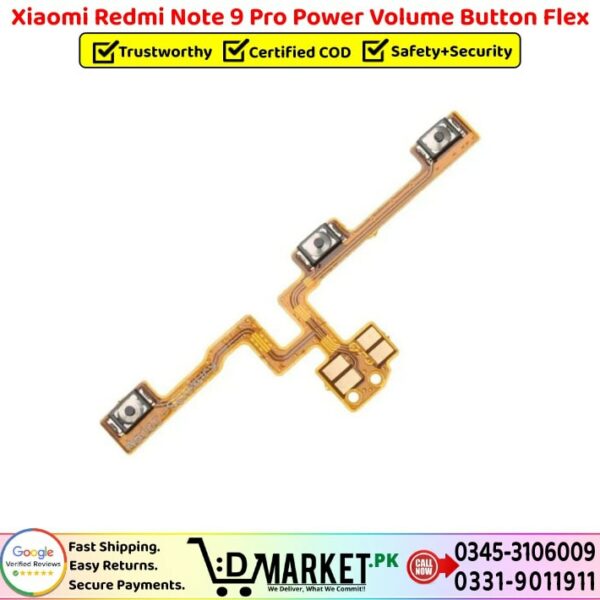 Xiaomi Redmi Note 9 Pro Power Volume Button Flex Price In Pakistan
