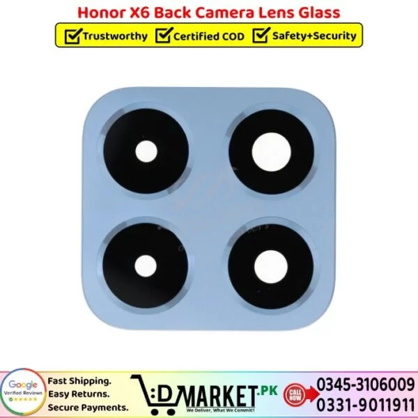 Honor X6 Back Camera Lens Glass Price In Pakistan