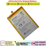 Infinix Hot 6 Pro Original Battery Price In Pakistan