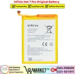 Infinix Hot 7 Pro Original Battery Price In Pakistan