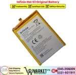 Infinix Hot S3 Original Battery Price In Pakistan