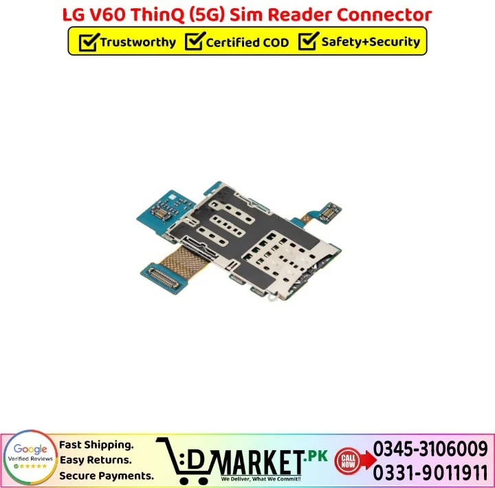 LG V60 ThinQ 5G Sim Reader Connector Price In Pakistan