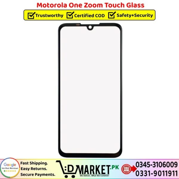 Motorola One Zoom Touch Glass Price In Pakistan