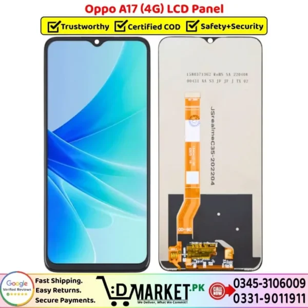 Oppo A17 4G LCD Panel Price In Pakistan