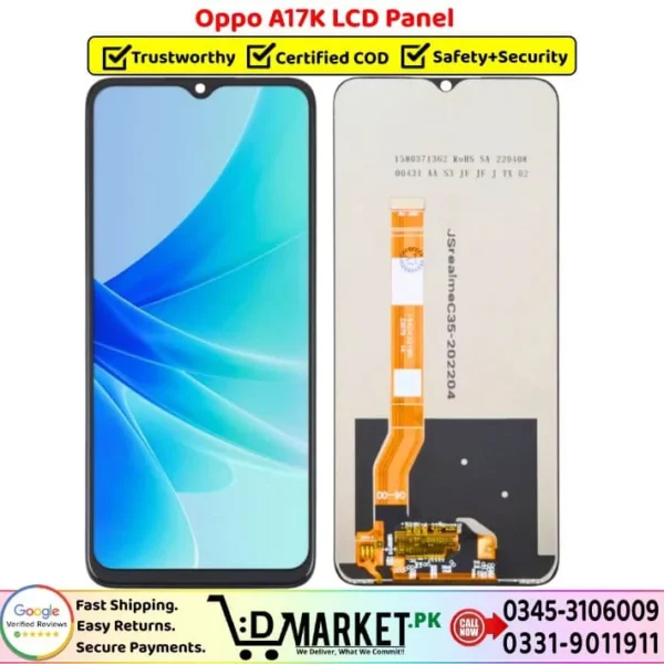 Oppo A17K LCD Panel Price In Pakistan