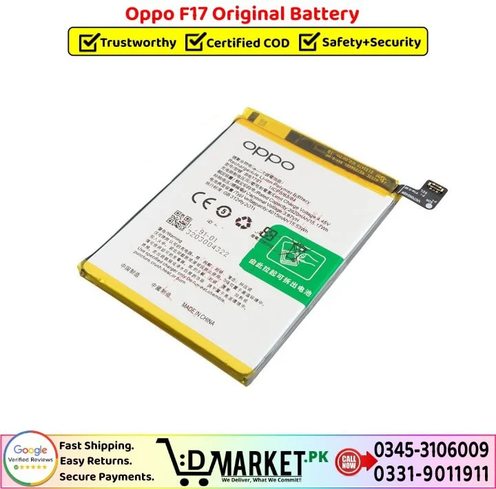 Oppo F17 Original Battery Price In Pakistan