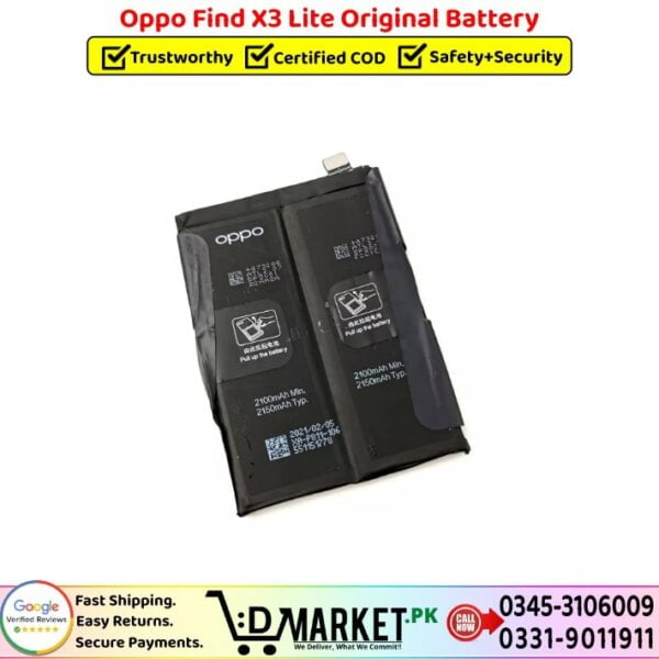 Oppo Find X3 Lite Original Battery Price In Pakistan