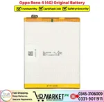 Oppo Reno 4 4G Original Battery Price In Pakistan