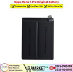 Oppo Reno 4 Pro Original Battery Price In Pakistan