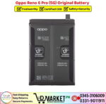Oppo Reno 6 Pro (5G) Original Battery Price In Pakistan