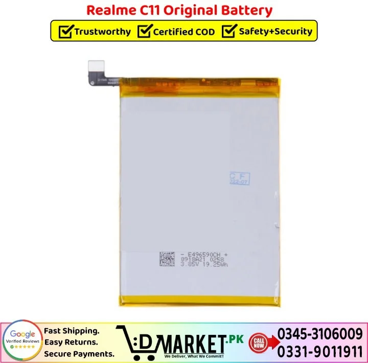 Realme C11 Original Battery Price In Pakistan