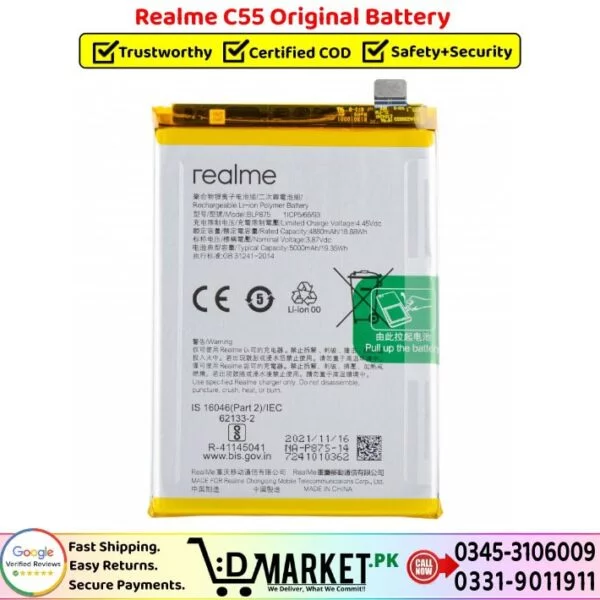 Realme C55 Original Battery Price In Pakistan