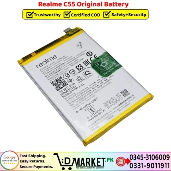 Realme C55 Original Battery Price In Pakistan