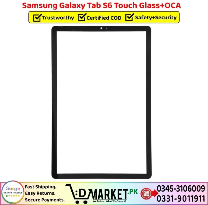 Samsung Galaxy Tab S6 Touch Glass Price In Pakistan