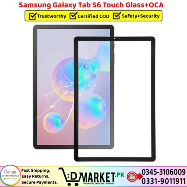 Samsung Galaxy Tab S6 Touch Glass Price In Pakistan