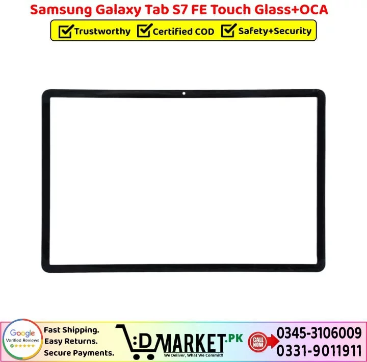 Samsung Galaxy Tab S7 FE Touch Glass Price In Pakistan