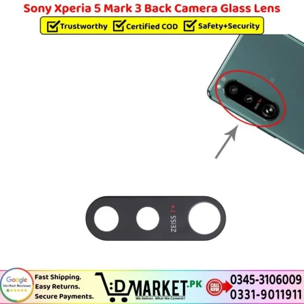 Sony Xperia 5 Mark 3 Back Camera Glass Lens Price In Pakistan