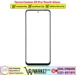 Tecno Camon 20 Pro Touch Glass Price In Pakistan