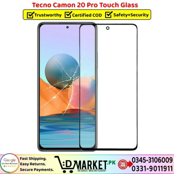 Tecno Camon 20 Pro Touch Glass Price In Pakistan