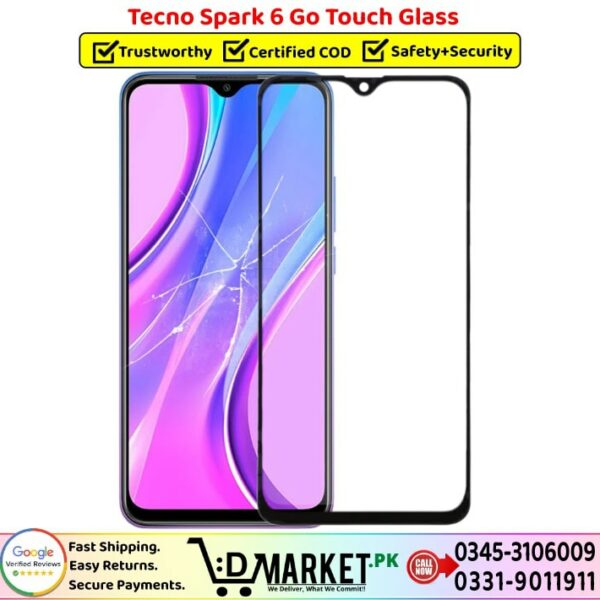 Tecno Spark 6 Go Touch Glass Price In Pakistan