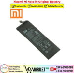 Xiaomi Mi Note 10 Original Battery Price In Pakistan