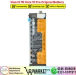Xiaomi Mi Note 10 Pro Original Battery - DMarket.Pk