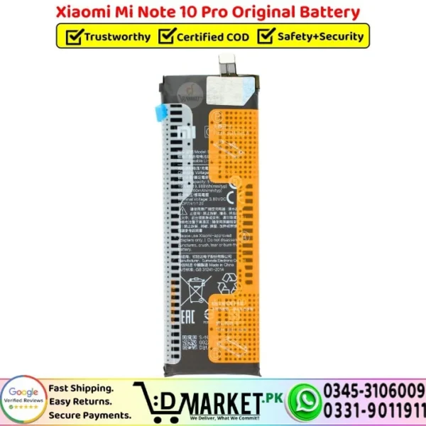 Xiaomi Mi Note 10 Pro Original Battery - DMarket.Pk