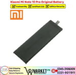 Xiaomi Mi Note 10 Pro Original Battery Price In Pakistan