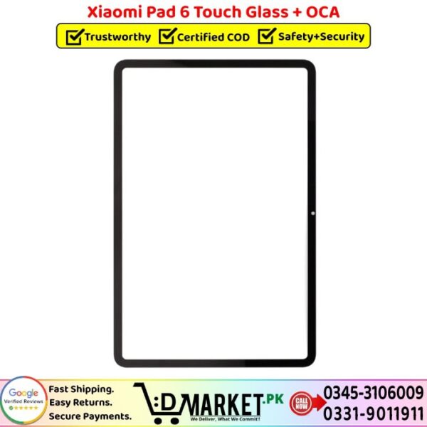 Xiaomi Pad 6 Touch Glass Price In Pakistan