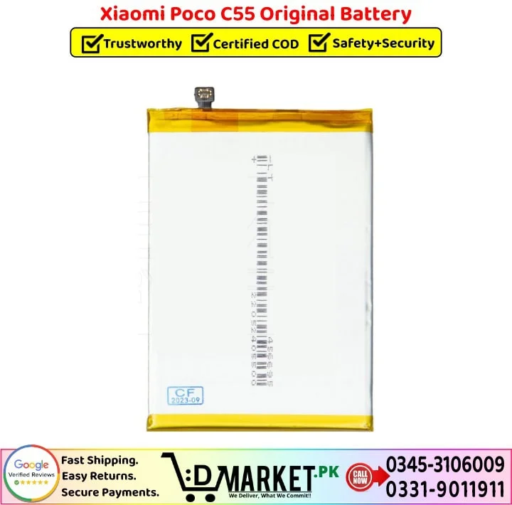 Xiaomi Poco C55 Original Battery Price In Pakistan