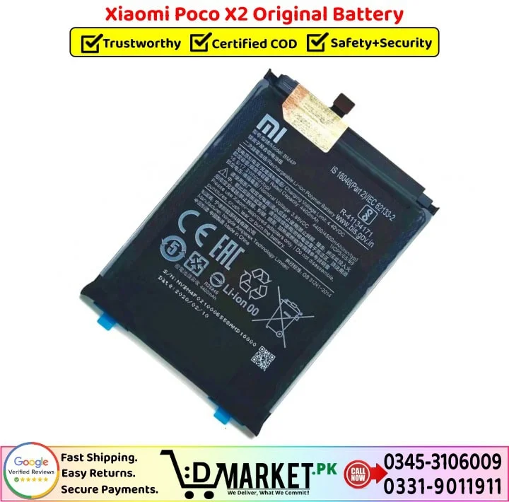 Xiaomi Poco X2 Original Battery Price In Pakistan