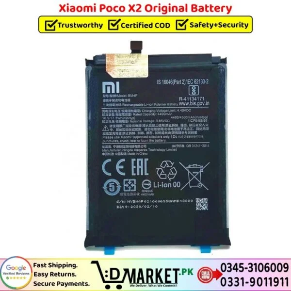 Xiaomi Poco X2 Original Battery Price In Pakistan