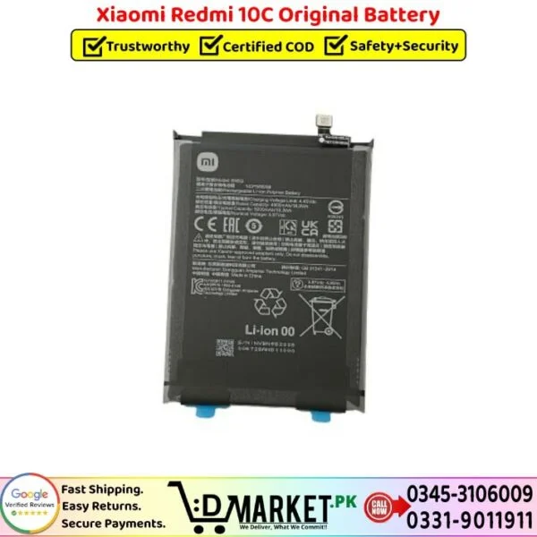 Xiaomi Redmi 10C Original Battery Price In Pakistan