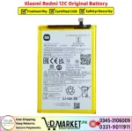 Xiaomi Redmi 12C Original Battery Price In Pakistan