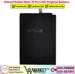 Xiaomi Redmi Note 10 Pro 4G Original Battery Price In Pakistan