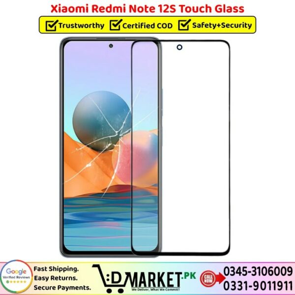 Xiaomi Redmi Note 12s Touch Glass Price In Pakistan