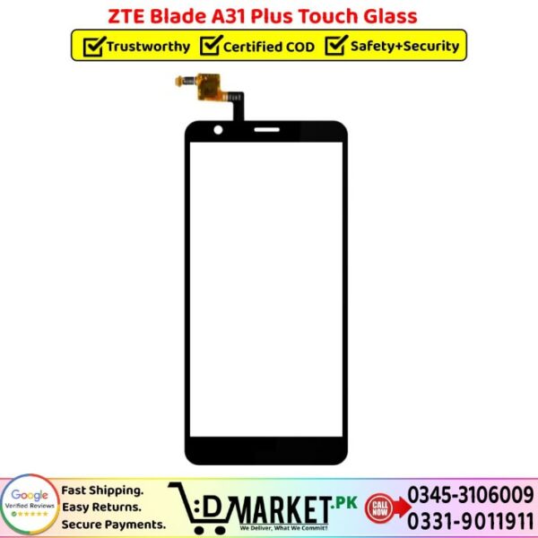 ZTE Blade A31 Plus Touch Glass Price In Pakistan