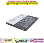 Motorola Moto E6 Original Battery Price In Pakistan