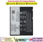 Motorola Moto E6 Original Battery Price In Pakistan