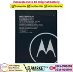 Motorola Moto E6 Original Battery Price In Pakistan