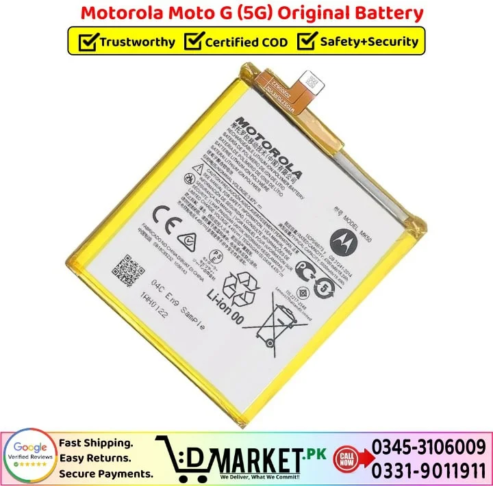 Motorola Moto G 5G Original Battery Price In Pakistan