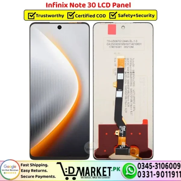 Infinix Note 30 LCD Panel Display Unit Screen - DMarket.Pk