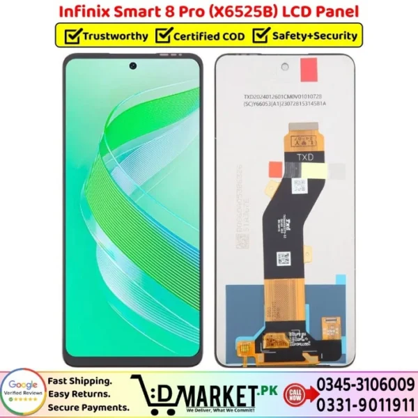 Infinix Smart 8 Pro X6525B LCD Panel Price In Pakistan