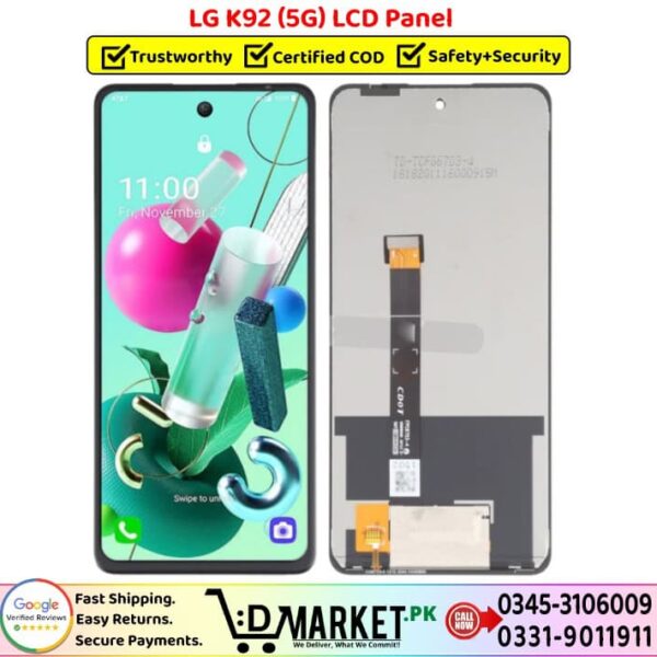 LG K92 5G LCD Panel Price In Pakistan