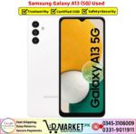 Samsung Galaxy A13 5G Used Price In Pakistan