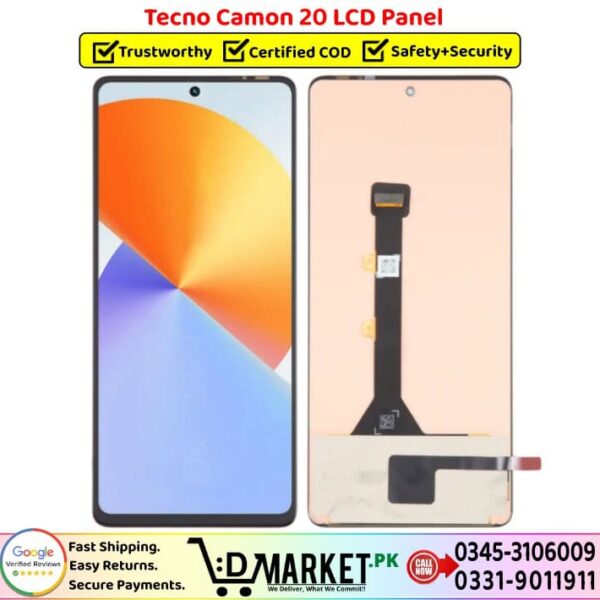 Tecno Camon 20 LCD Panel Price In Pakistan