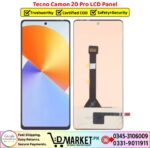 Tecno Camon 20 Pro LCD Panel Price In Pakistan