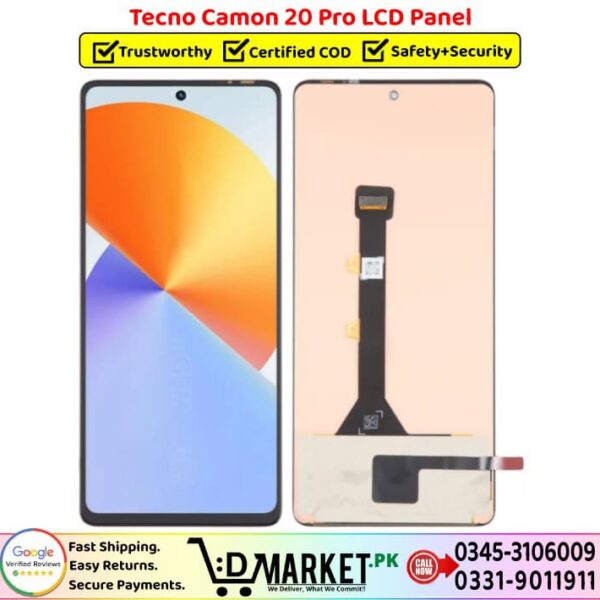 Tecno Camon 20 Pro LCD Panel Price In Pakistan